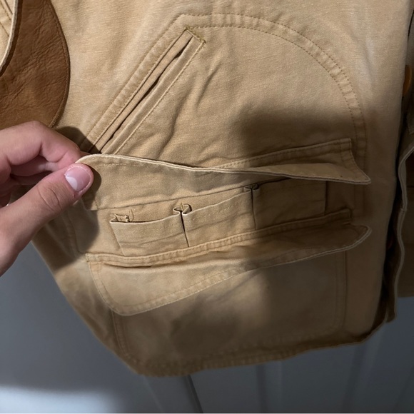 Vintage Polo Ralph Lauren Sportsman Mens XL Khaki Hunting Vest - Picture 2 of 6